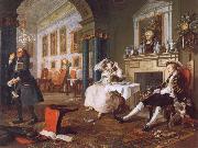 William Hogarth Marriage a la Mode ii The Tete a Tete oil painting reproduction